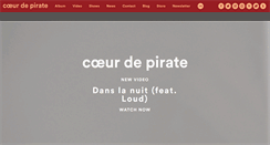 Desktop Screenshot of coeurdepirate.com