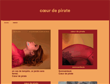 Tablet Screenshot of musique.coeurdepirate.com